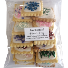 Handmade Iced Custard Biscuits 250g